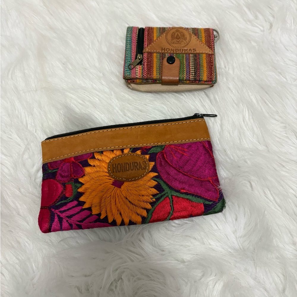 Honduras Embroidered Women's Bag and Wallet Set